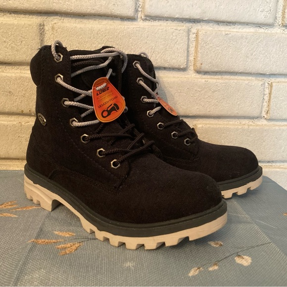 Lugz Shoes - Women's Lugz Memory Foam Navy Blue Faux Suede Boots